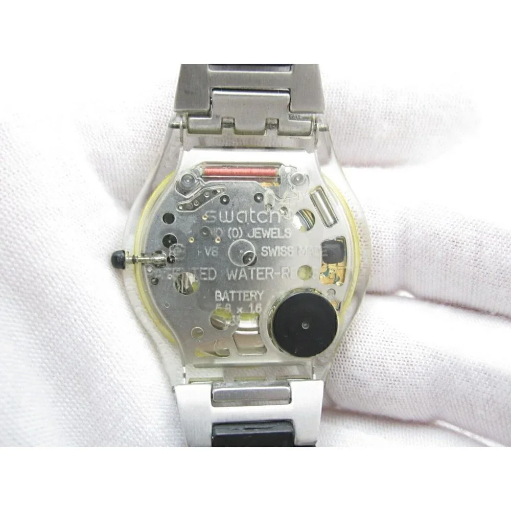 Women Swatch AG 1999 Quartz WR Analog 35mm Dial Causal Round Watch (G426)